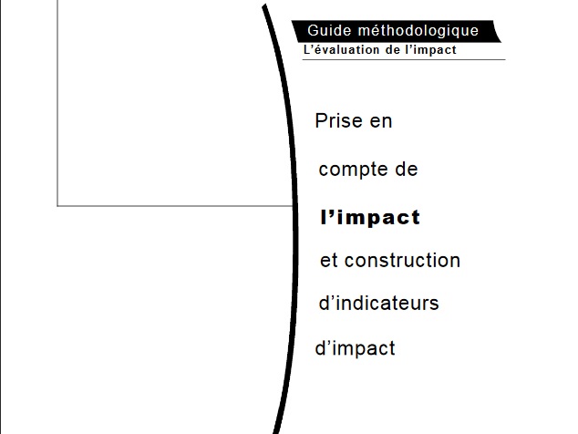 Guide méthodologique pour prendre en compte l'impact des actions de développement et construire les indicateurs d'impact