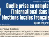 Prise en compte de l'international dans les élections locales françaises