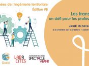 flyer de la 8 eme journée de l'ingénierie territoriale, sur les transitions