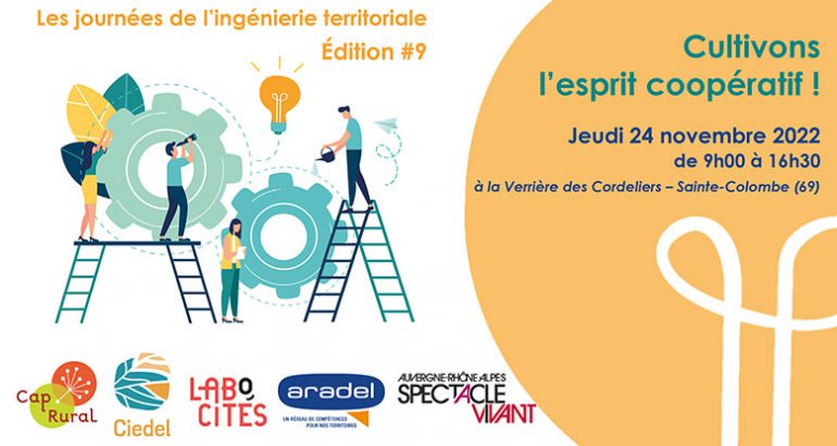 Invitation à la 9ème édition des journées de l'ingénierie territoriale - cultivons l'esprit coopératif